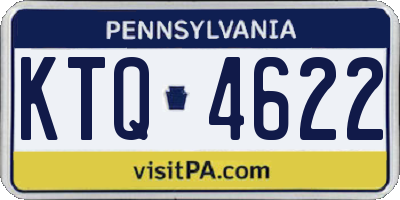 PA license plate KTQ4622