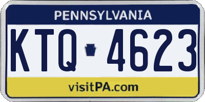 PA license plate KTQ4623