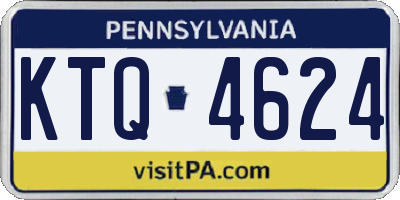 PA license plate KTQ4624