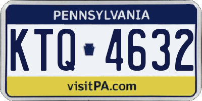 PA license plate KTQ4632