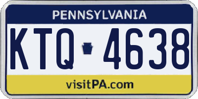 PA license plate KTQ4638