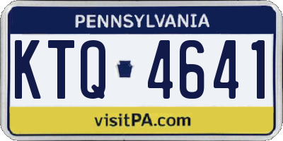 PA license plate KTQ4641