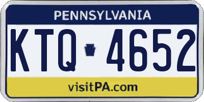 PA license plate KTQ4652