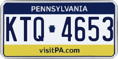 PA license plate KTQ4653