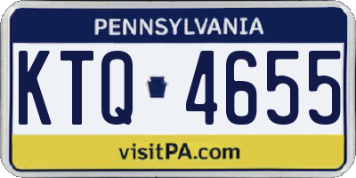 PA license plate KTQ4655