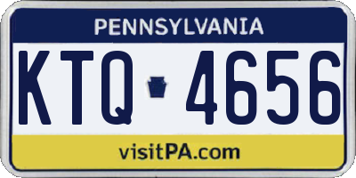 PA license plate KTQ4656