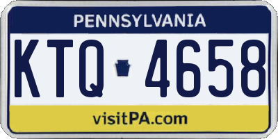 PA license plate KTQ4658