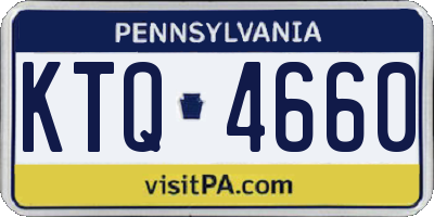 PA license plate KTQ4660