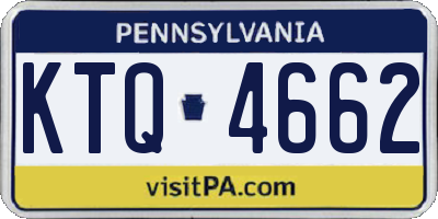 PA license plate KTQ4662