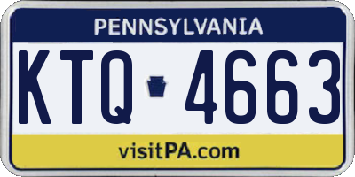 PA license plate KTQ4663