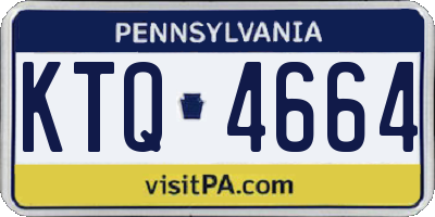 PA license plate KTQ4664