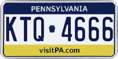 PA license plate KTQ4666