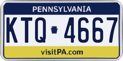 PA license plate KTQ4667