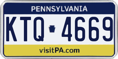 PA license plate KTQ4669