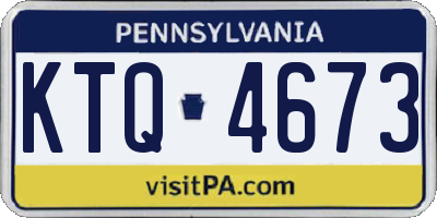 PA license plate KTQ4673
