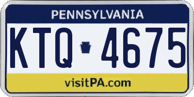 PA license plate KTQ4675