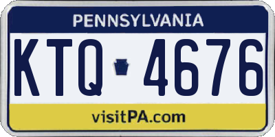 PA license plate KTQ4676