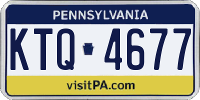 PA license plate KTQ4677