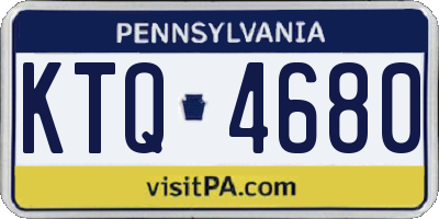 PA license plate KTQ4680