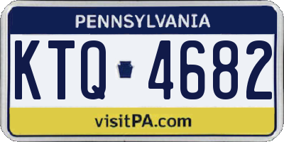 PA license plate KTQ4682