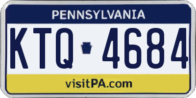 PA license plate KTQ4684