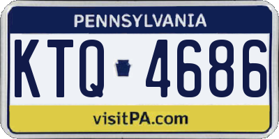 PA license plate KTQ4686
