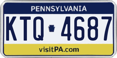 PA license plate KTQ4687
