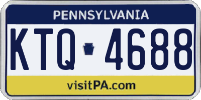PA license plate KTQ4688