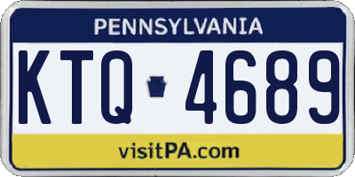 PA license plate KTQ4689