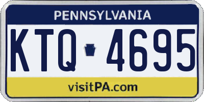 PA license plate KTQ4695