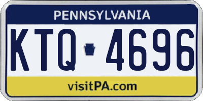 PA license plate KTQ4696