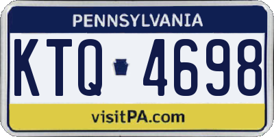 PA license plate KTQ4698