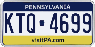 PA license plate KTQ4699
