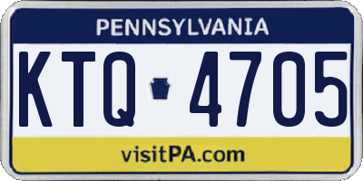 PA license plate KTQ4705