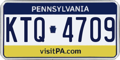 PA license plate KTQ4709
