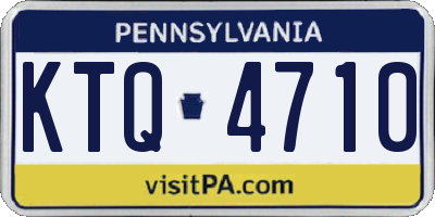 PA license plate KTQ4710