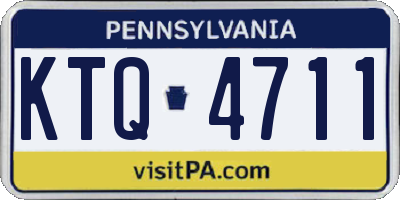 PA license plate KTQ4711