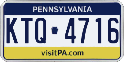 PA license plate KTQ4716