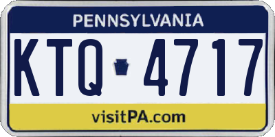 PA license plate KTQ4717