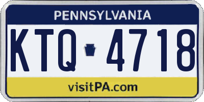 PA license plate KTQ4718