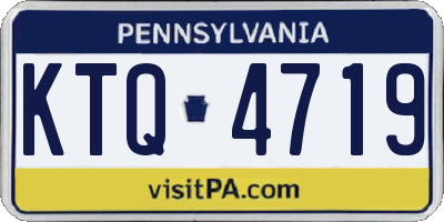 PA license plate KTQ4719