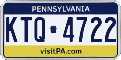 PA license plate KTQ4722
