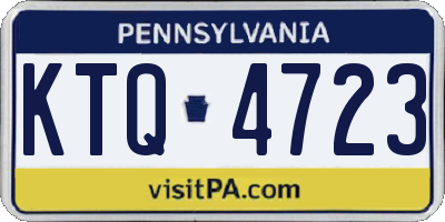 PA license plate KTQ4723