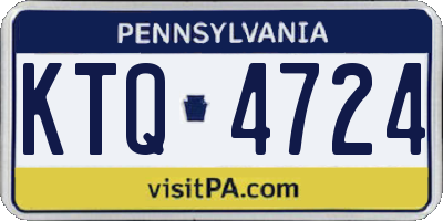 PA license plate KTQ4724
