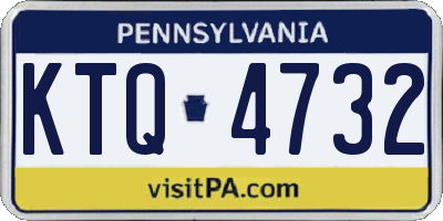 PA license plate KTQ4732