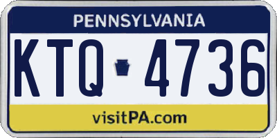 PA license plate KTQ4736