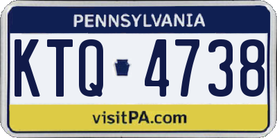 PA license plate KTQ4738