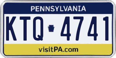 PA license plate KTQ4741