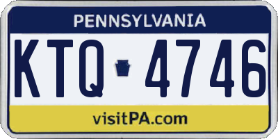 PA license plate KTQ4746