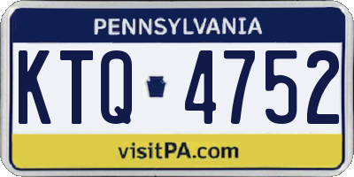 PA license plate KTQ4752